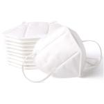 Facial Masks KN95 Disposable Face Mask Non Valve 5 Layer White Color GB2626-2006