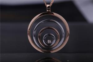 Wholesale Chopard Happy Spirit Long Necklace Rose and White Gold Diamond Pendant 795014-9001 from china suppliers