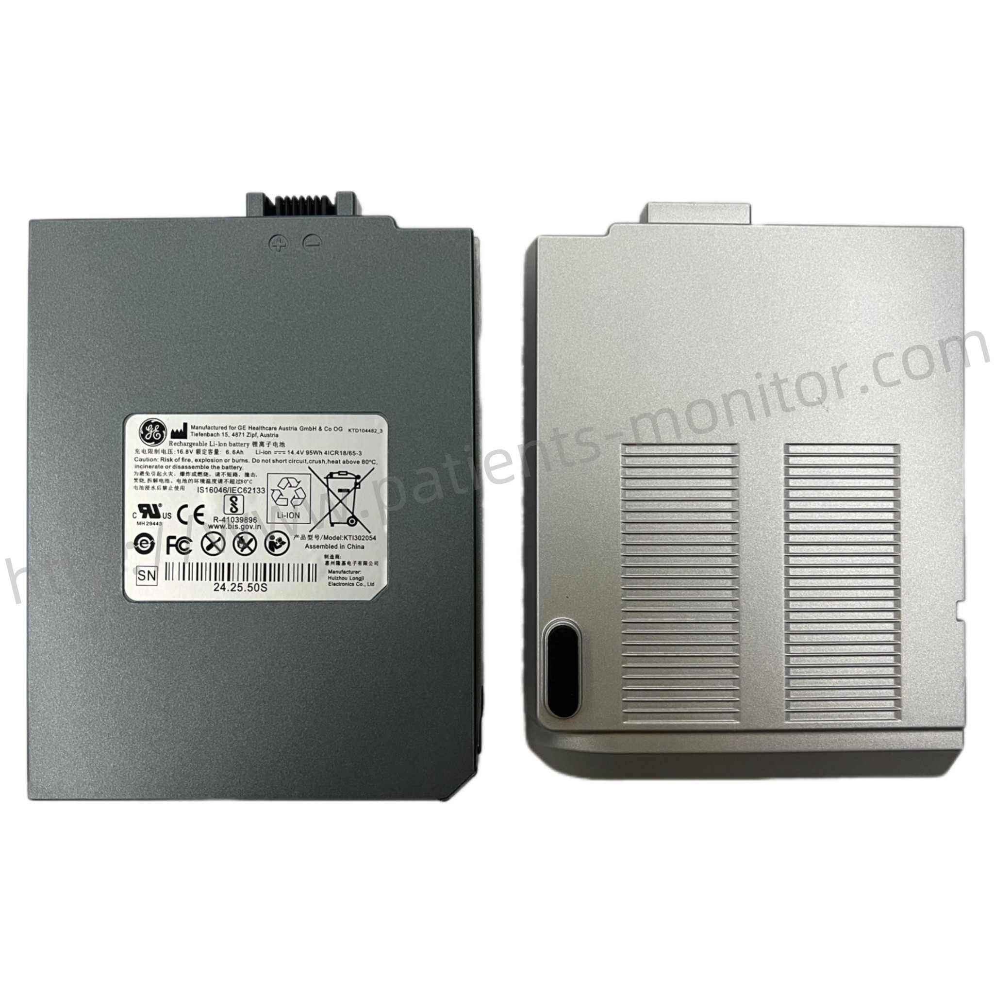 GE Vivid I Vivid Q VOLUSON E Ultrasound Rechargeable Li-ion Battery KTI302054 KTD104482-3 14.4V 6.6Ah 95Wh