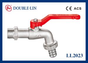 Wholesale Steel Handle 1/2&quot; x 3/4&quot; SS304 Outlet Brass Bibcocks from china suppliers