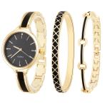 Rosegold 18cm Watch Gift Set Ladies Diamond Women'S Watch And Bracelet Gift Set