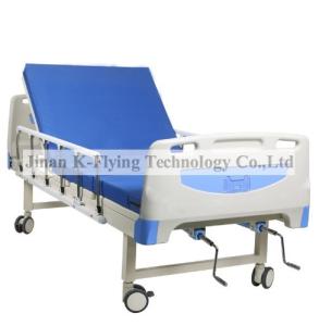 Wholesale ABS Blue Headboard Two Cranks Manual Nursing Bed Medical Equipment from china suppliers
