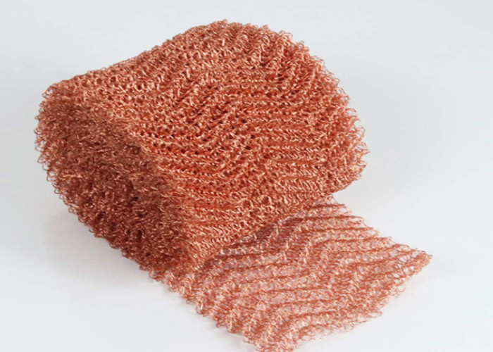 ODM Red Copper Wire Mesh 100mm Width 0.10mm Diameter For Cable