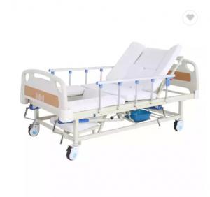 China Multifunction Cama De Manual Medical Hospital Home Care Nursing Bed With Toilet on sale