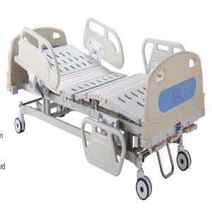 Wholesale Three Cranks Hospital Manual Hospital Bed Detachable PP Head &amp; Foot Board Medical Bed from china suppliers