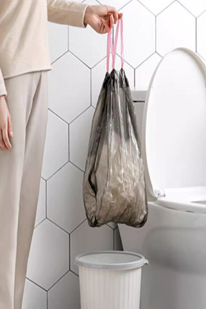 OEM Sturdy Compostable Plastic Bags Biodegradable Garbage Bags With Drawstring