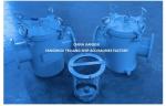 Marine Seawater Strainers Model AS125 CBM1061 Body Galvanized, Screen Stainless