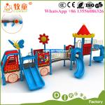 Kids Outdoor Plastic Playground, Plastic Playground Equipment Outdoor