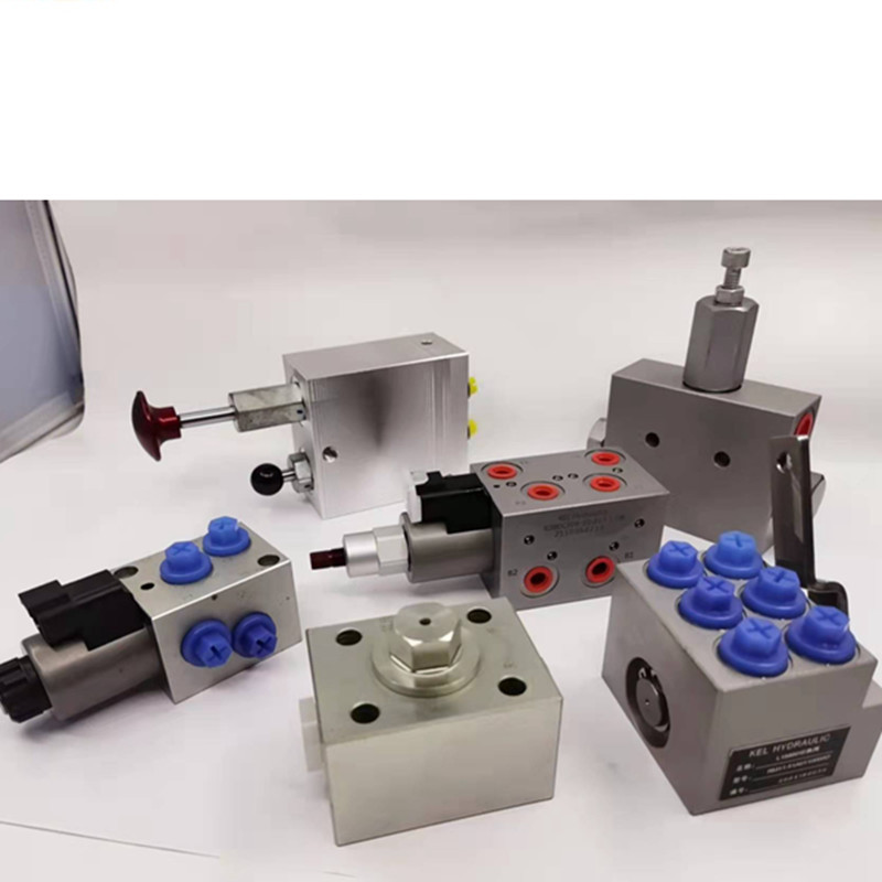Cartridge Hydraulic Solenoid Valve 2 Position 6 Way Manifold Block Customized