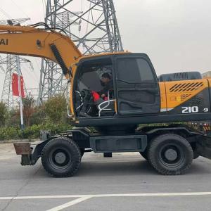 Wholesale Used Excavator Hyundai R210-9 Wheel Excavator 0.91m3 Bucket Capacity Middle Excavator from china suppliers