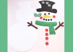 Wall Hanging Xmas Gifts DIY Snowman Felt Christmas Decorations With 31pcs