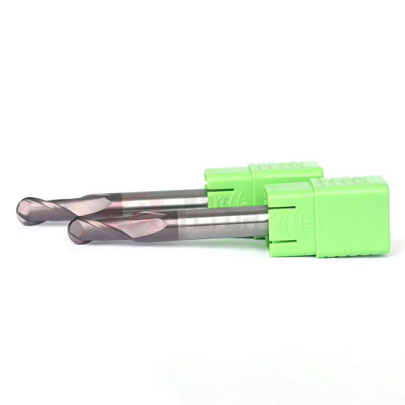 3/4" 3/32" 3/8" Ball Nose End Mill For Engraving Silicon Dioxide Titanium Nitride Coating