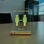 Acrylic Response Time 5ms LED Warning Sign