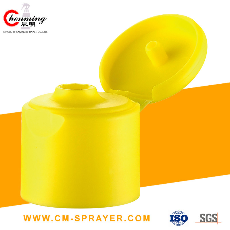 Shampoo Plastic Flip Top Lid Plastic Bottle Yellow