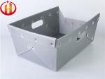 Recyclable Grey Corrugated Plastic Totes Impact Resistant