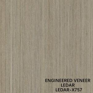 Wholesale Engineered Ledar Wood Veneer Slice Cut Technics Straight Grain X757 Brown Color For Wall Covering China Manufacturer from china suppliers