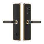 TT Lock Gold Smart Front Door Locks Anti Peep Password Fingerprint Card Acess