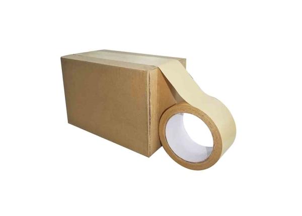 Hot Melt Single Sided Gummed Kraft Tape For Sealing Box