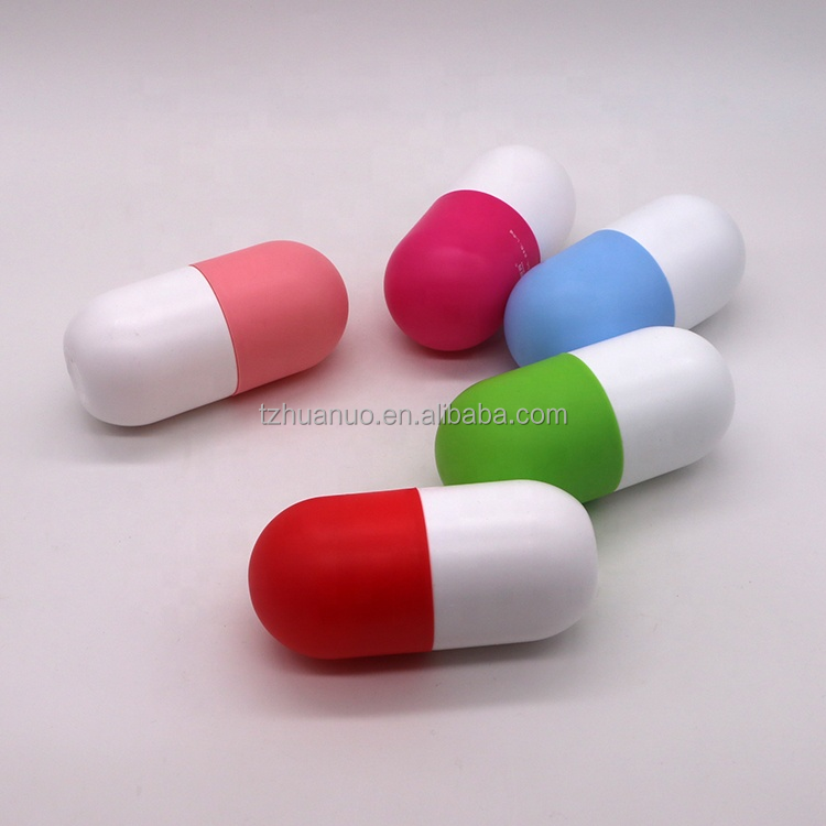 120ml PE Capsule Shaped Pill Tablet Medicine Bottle for Dietary Nutrition Supplement