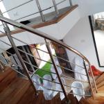Rotating Staircase Stainless Steel Railing 1000-2000mm Glass Inox 201 304 316