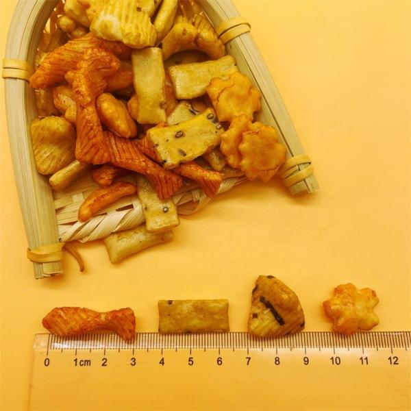 Japanese exotic baked grain snack food Roasted oriental Colorful Mix rice