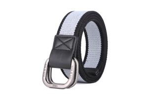 Wholesale Grommets Cotton Fabric Belt 3.8cm Double Ring Buckle Belt Webbing from china suppliers