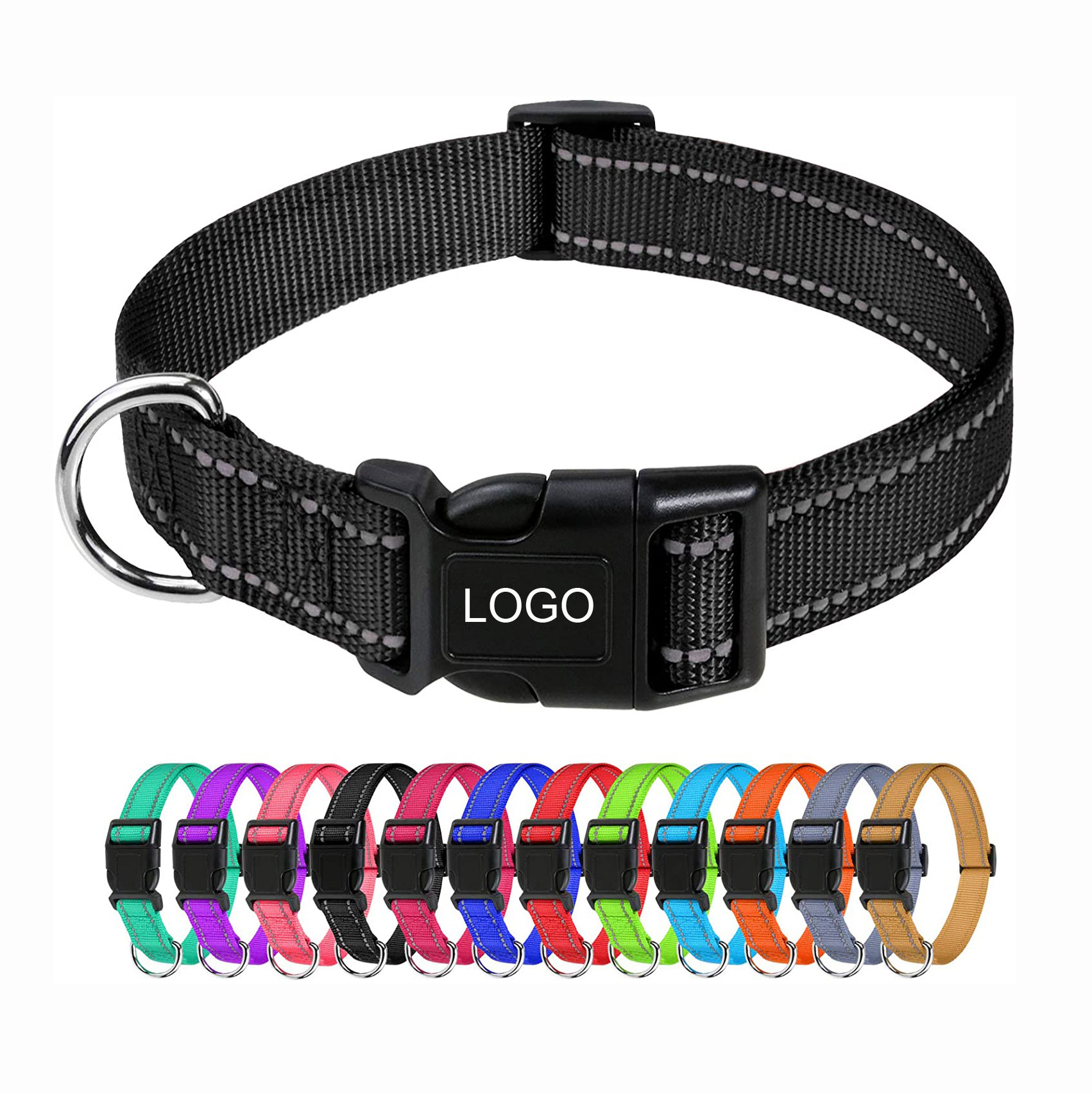 Adjustable Dog Harness Set Polyester Dog Leash Collar For Pet Animal