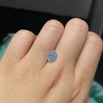 VVS1-VS2 Blue Oval Loose Diamond Cultivated Diamonds 10 Mohs