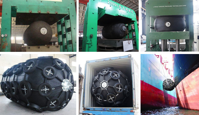 Berth Dock 50kPa Floating Pneumatic Fenders For Ships ISO17357 PIANC2002