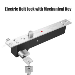 Wholesale DC 12V Electromagnetic Door Lock Zinc Alloy Material With Mechanical Key from china suppliers