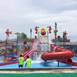 11KW Power Splash Water Playground Spray Park Equipment Anti UV