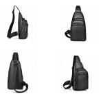Unisex Fashion Sling Zipper Chest Bag Waterproof Crossbody Sport Bag Custom Logo