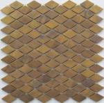 Modern Small Bronze Metallic Mosaic Tiles For Interior Projects 8mm Thick