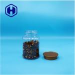 Round Clear Food Grade PET Peanut Butter Biscuits Nuts Candies Pepper Sugar Jars