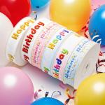 Color Fastness Happy Birthday Gift Box Ribbon for Children's Day Cake in