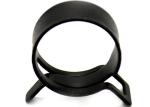 25mm Diameter Black Plated Single Ear Stepless Hose Clamps