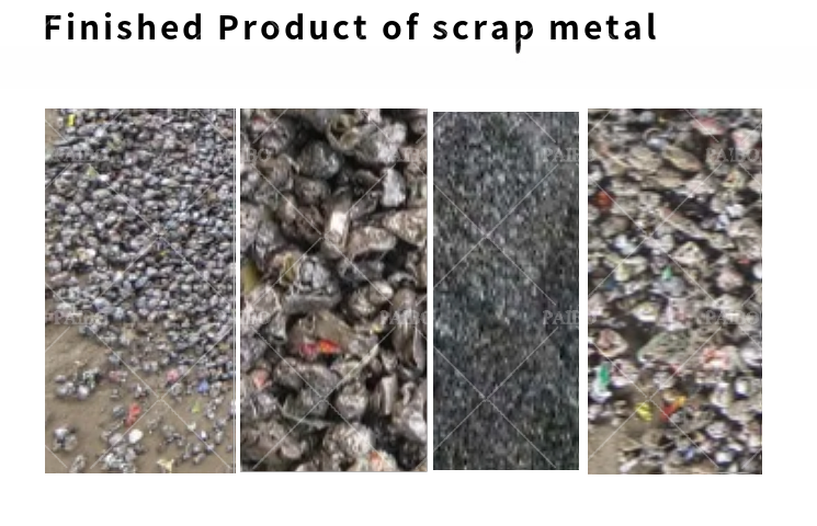 500-1000Kg/h Capacity Portable Shredder for Scrap Metal and Plastic in Building Material