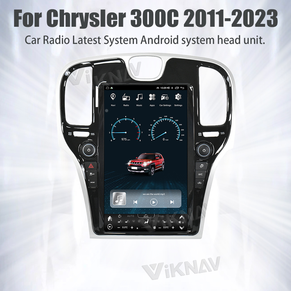 Auto Stereo Car Radio For Chrysler 300C 2011-2023 wireless Carplay Android Auto Car GPS Navigation IPS Screen Multimedia player