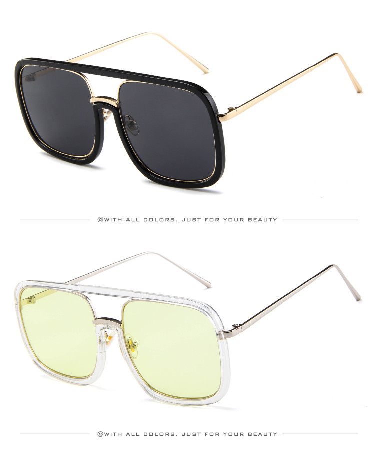 BSCI 135MM Big Square Mens Sunglasses Frame Polarized Promotion Sunglasses