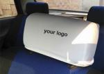 Football Fans Car Headrest Covers Spandex Polyester Knitting 25*27cm