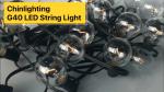 Hot Sale 25Feet G40 string light Multicolor LED Globe String Light Patio Wedding