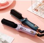 Blue Purple Hot Comb Hair Straightener For Women With 3 Temps 20s Fast Heating
