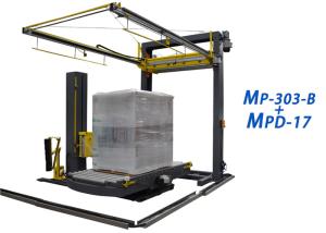 Wholesale PLC Programmable Automatic Pallet Dispenser Top Coating Film Saves Manpower from china suppliers