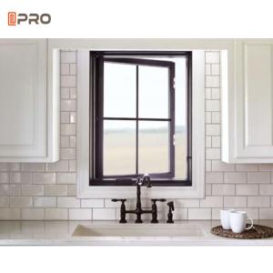 Wholesale Windproof Aluminum Casement Windows UPVC PVC Triple Glazed Low - E Glass Tempered Awning Double Hung from china suppliers