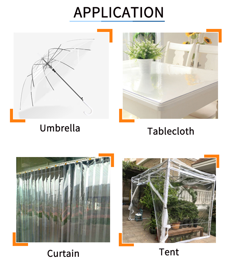 Customized Super Soft Plastic Clear Film Packaging Transparent Vinyl Shrink Sheet Wrapping PVC Roll Films