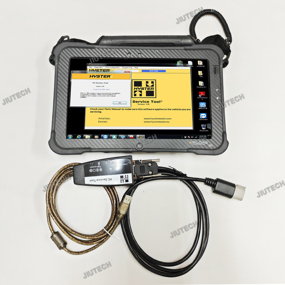 For Hyster Yale Forklift Truck Diagnostic Scanner Ifak CAN USB interface Diagnostic-Tool+ Xplore Tablet