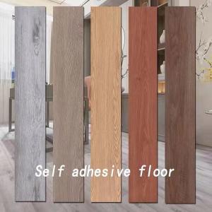Wholesale Self Adhesive 2.0mm PVC Wood Grain Flooring Peel And Stick DIY Vinyl Flooring from china suppliers