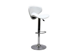 Wholesale White Height Adjustable Swivel PU Leather Round Bar Stools from china suppliers