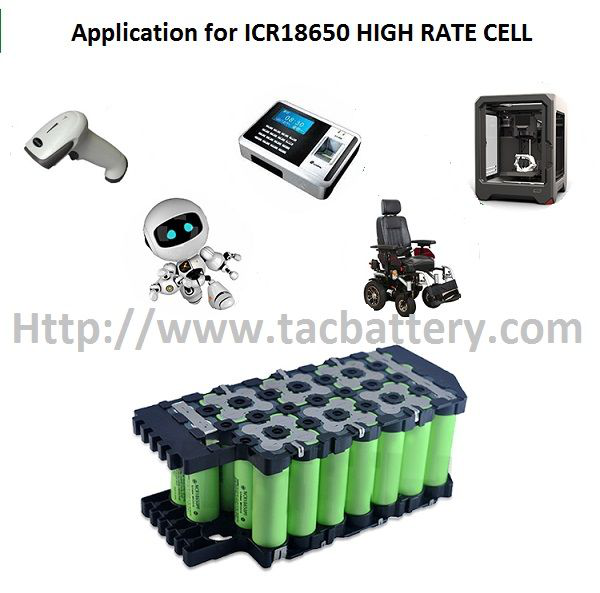 High Energy Density Lithium Ion Cylindrical Battery LIR18650 1800mAh