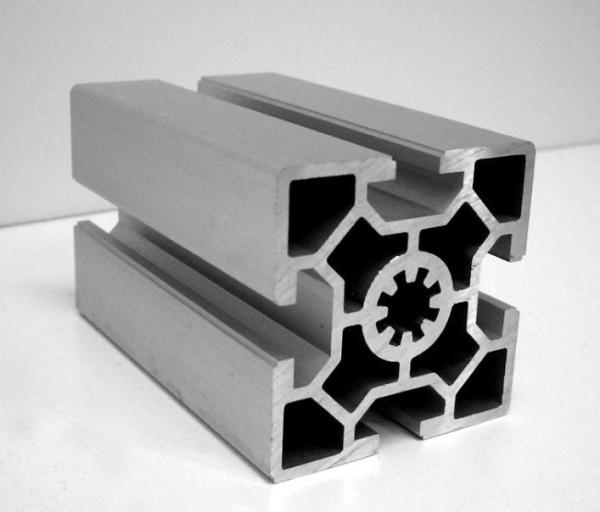 6005 Silvery Anodized Industrial Aluminium Profile System Aluminum Dovetail